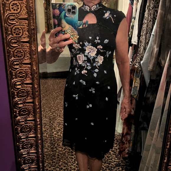 FINAL MARKDOWN $480. Vivienne Tam RARE Mandarin Collar Mesh Dress - Picture 9 of 11